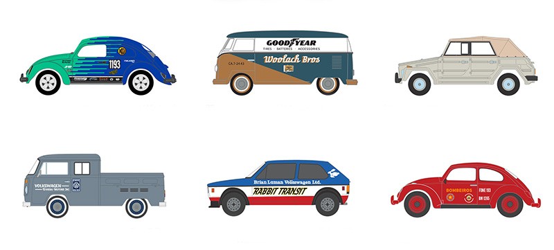 Club Vee-Dub Series 20 - Assortment - 1/64 Greenlight - 36110 Passion Diecast