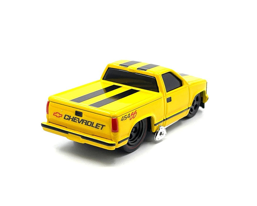 1993 Chevrolet 454 SS Pickup - Yellow with Black Stripes - Mijo Exclusives - Maisto - Muscle Machines 1/64 - 15572YL