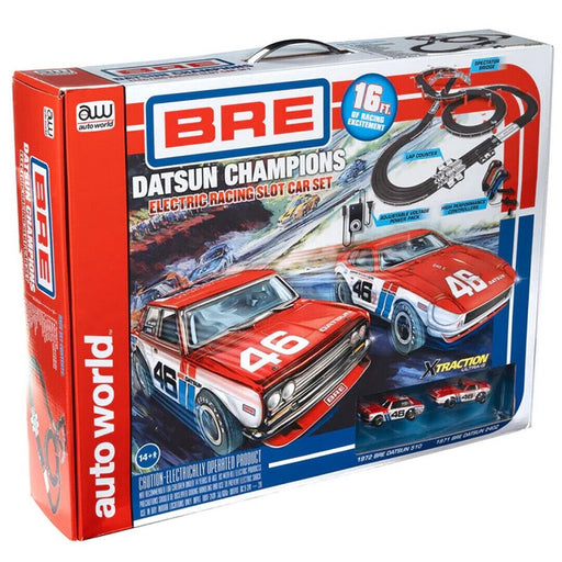 BRE DATSUN 16' SLOT RACE SET - 1/64 - Auto World - SRS353