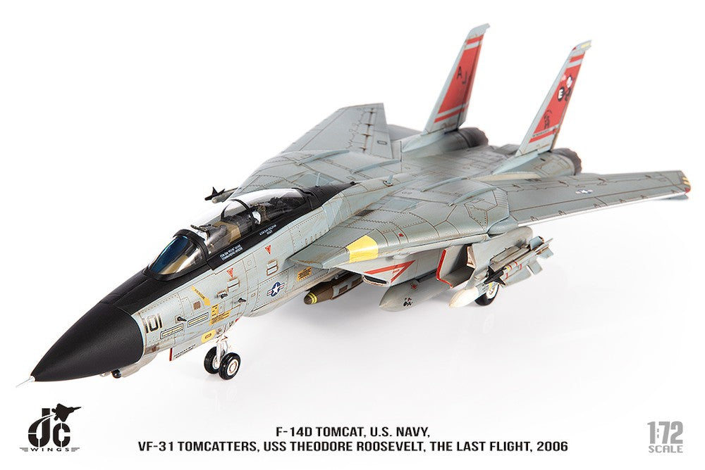 Grumman F-14D Tomcat - USN VF-31 Tomcatters, USS Theodore Roosevelt, Last F-14 Cruise 2006 / JC Wings  1:72  JCW-72-F14-015