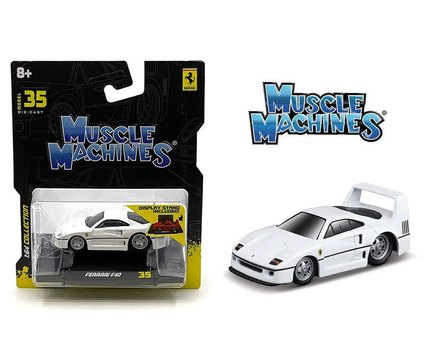 Ferrari F40 - White - Mijo Exclusives - Maisto - Muscle Machines 1/64 - 15575WH