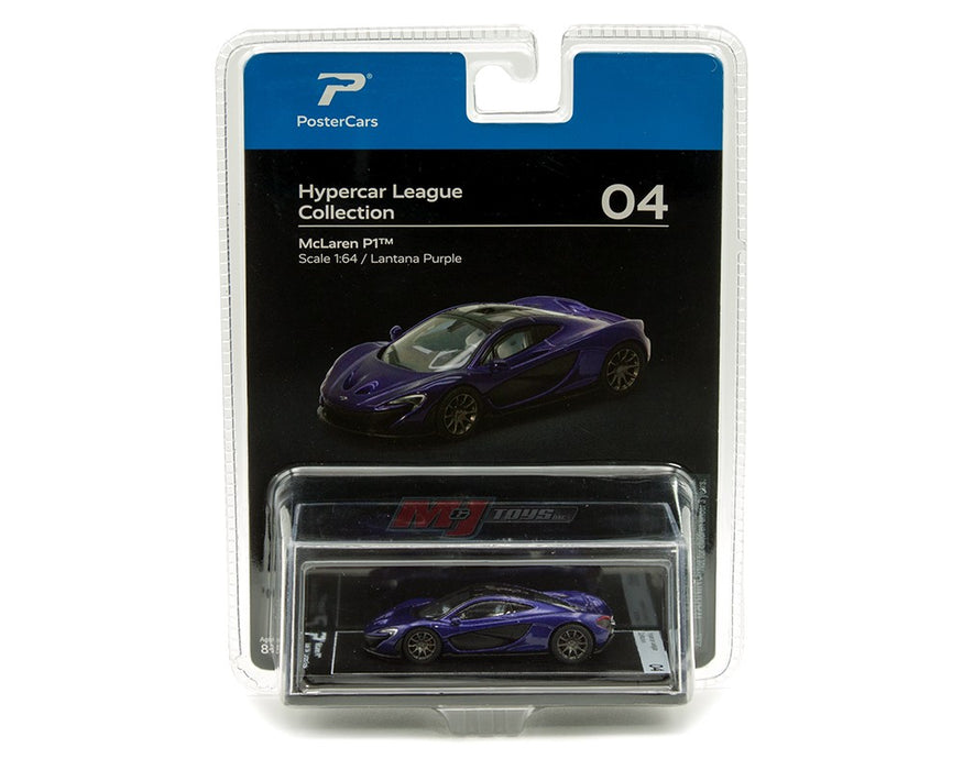 McLaren P1 - Lantana Purple - Hypercar League Collection - PosterCars - 1/64 - H04B Passion Diecast