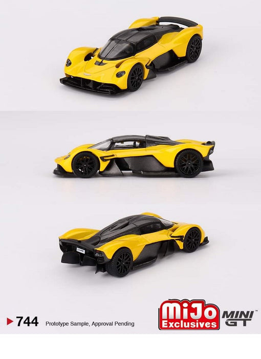 Aston Martin Valkyrie Sunburst Yellow - Mini GT - 1:64 - MGT00744 Passion Diecast