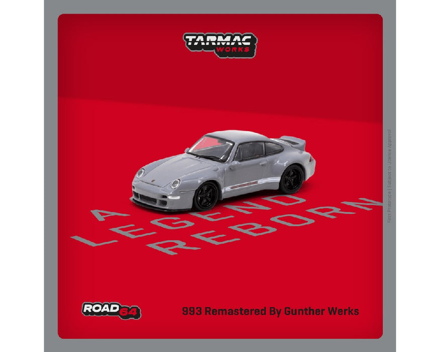 993 Remastered By Gunther Werks - Grey - Tarmac Works - 1/64 - T64R-TL054-GY Passion Diecast