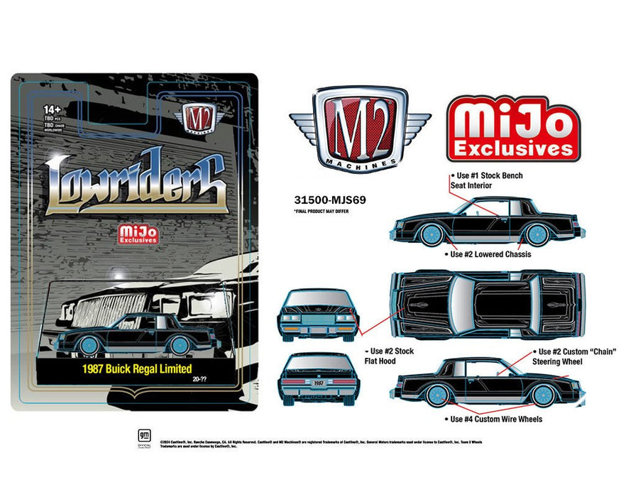 1987 Buick Regal Limited Lowriders - Mijo Exclusives - M2 Machine - 1:64 - 31500-MJS69