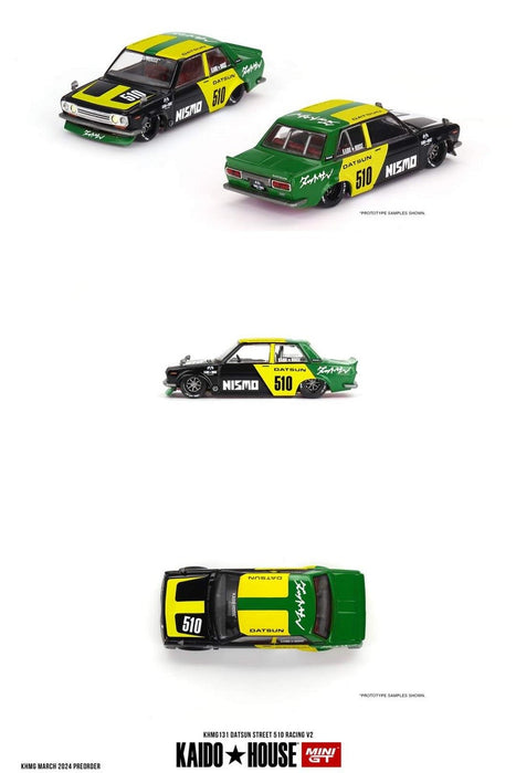 Kaido★House - Datsun Street 510 Racing V2 - Mini GT - Mijo Exclusives - 1/64 - KHMG131 Passion Diecast