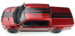 2022 Ford Shelby F-150 Pickup in Rapid Red Metallic with Black Stripes Limited Edition - 1/18 - GT SPIRIT - US061