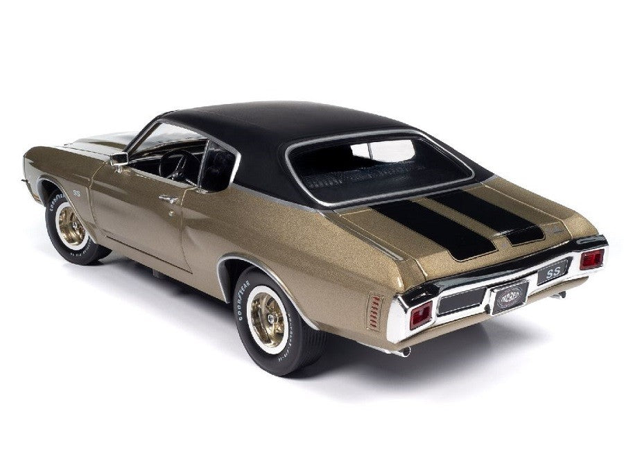 1970 Chevy Chevelle SS Gold/Black - Auto World / American Muscle 1/18 - AMM1332 Passion Diecast
