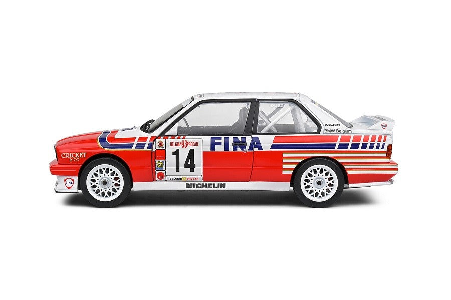 BMW E30 M3 - BELGIUM PROCAR - 1993 - No.14 DUEZ - Solido - 1/18 - S1801523 - Passion Diecast 