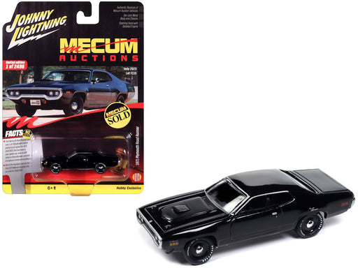 1971 Plymouth Road Runner in Gloss Black - Johnny Lightning 1/64 - JLSP377 Passion Diecast