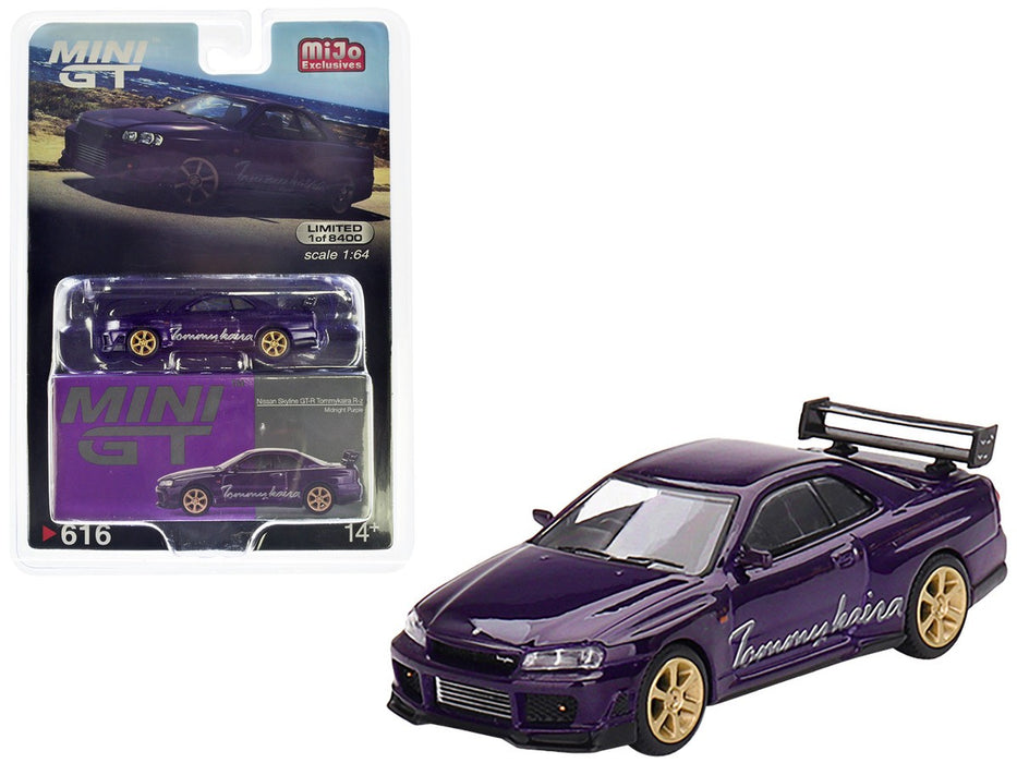 Nissan Skyline GT-R (R34) Tommykaira R-z - Midnight Purple - Mini GT - 1:64 - MGT00616 Passion Diecast