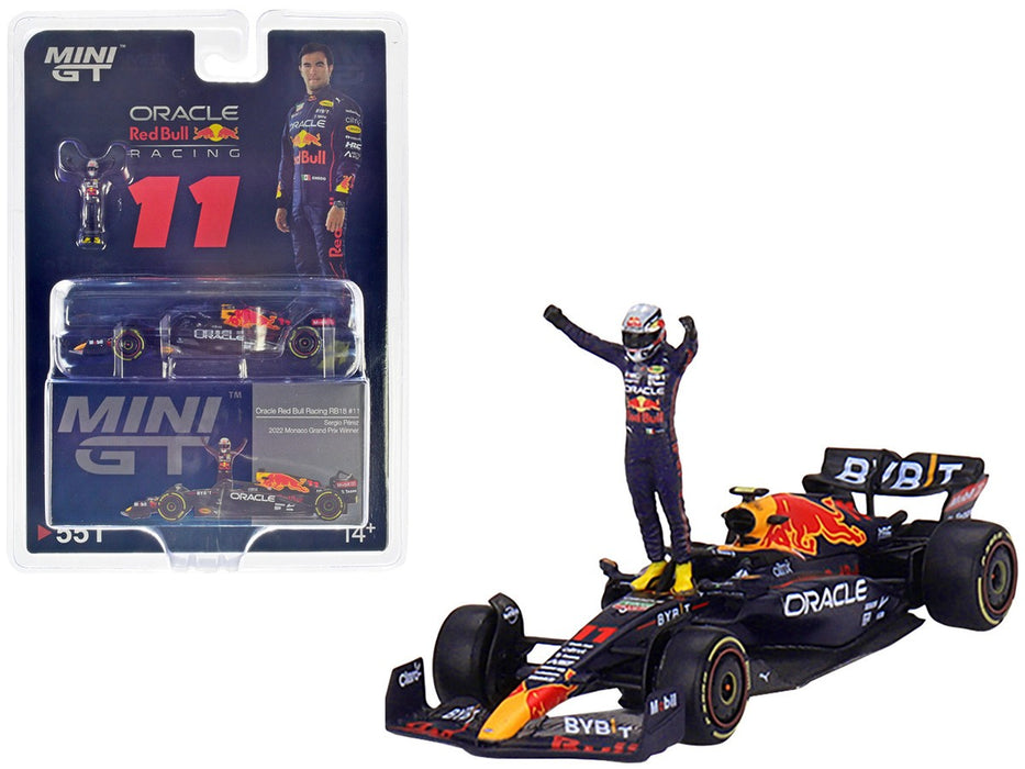 Oracle Red Bull Racing RB18 No.11 Sergio Pérez 2022 Monaco Grix Winner - Mini GT - 1:64 - MGT00551 Passion Diecast