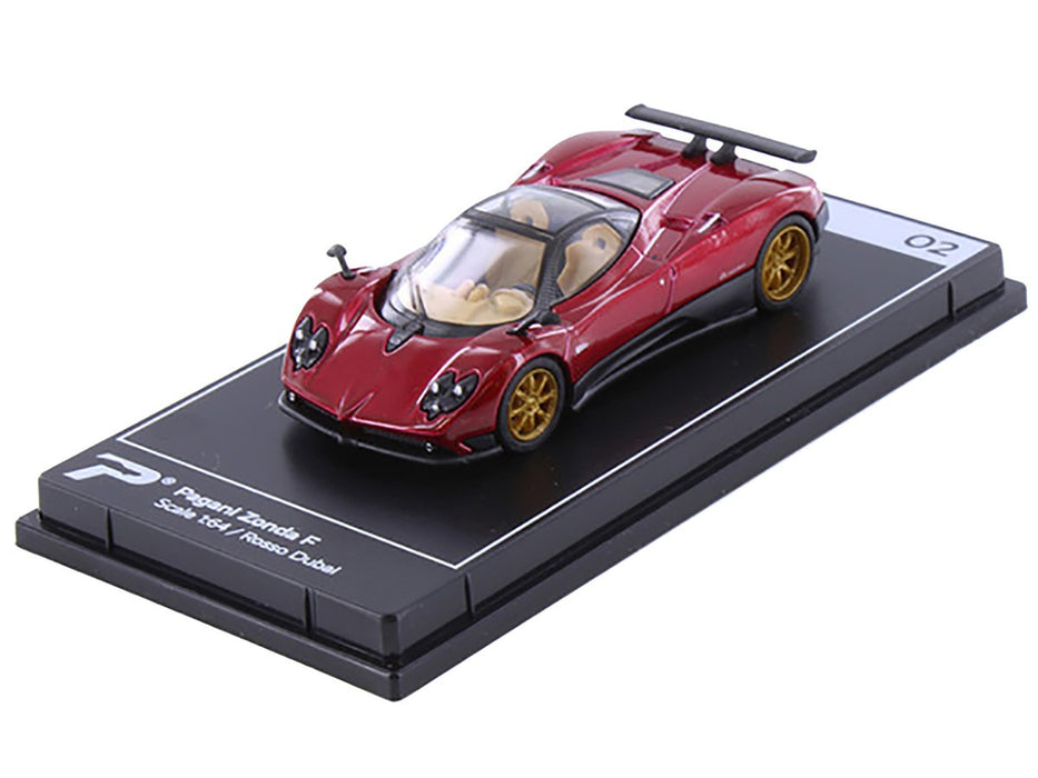 Pagani Zonda F - Rosso Dubai - Hypercar League Collection - PosterCars - 1/64 - H02B Passion Diecast