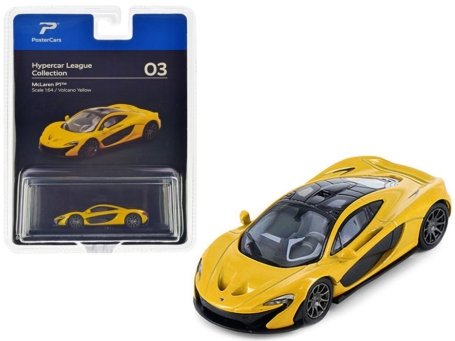 McLaren P1 - Volcano Yellow - Hypercar League Collection - PosterCars - 1/64 - H03B Passion Diecast