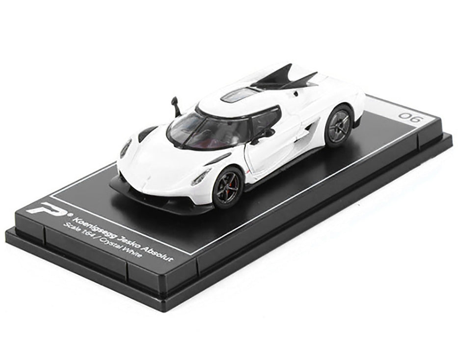 Koenigsegg Jesko Absolut - Crystal White - Hypercar League Collection - PosterCars - 1/64 - H06B Passion Diecast