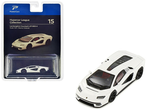 Lamborghini Countach LPI 800-4 - Bianco Siderale - Hypercar League Collection - PosterCars - 1/64 - H15B Passion Diecast