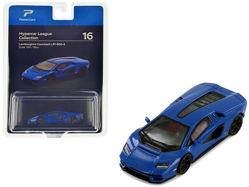 Lamborghini Countach LPI 800-4 - Bleu - Hypercar League Collection - PosterCars - 1/64 - H16B Passion Diecast