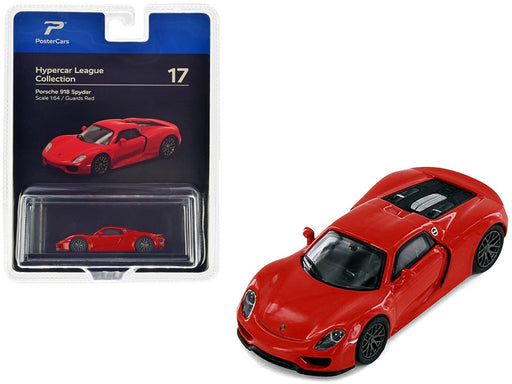 Porsche 918 Spyder - Guards Red - Hypercar League Collection - PosterCars - 1/64 - H17B Passion Diecast