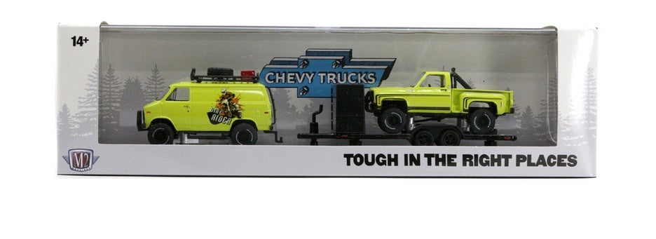Auto-Haulers Release 70 - 1971 Chevrolet Van G10 & 1976 Chevrolet Scottsdale Sport - M2 Machine - 1:64 - 36000 70 B