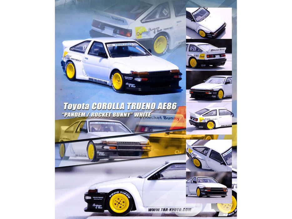 Toyota Corolla Trueno AE86 PANDEM / ROCKET BUNNY Blanc - INNO 64 - 1/64 - IN64-AE86P-WHI Passion Diecast