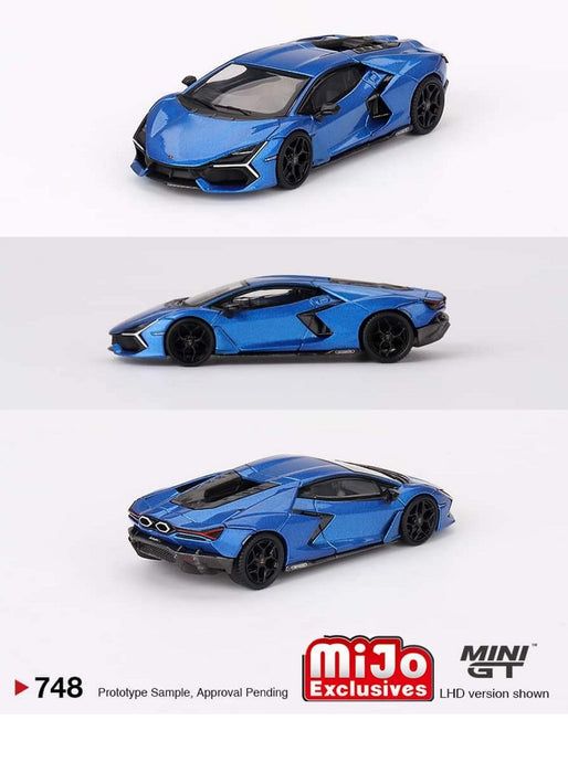 Lamborghini Revuelto Blu Eleos - Mini GT - 1:64 - MGT00748 Passion Diecast