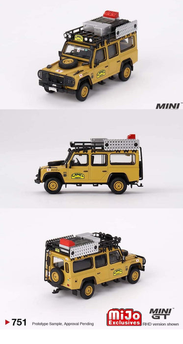 Land Rover Defender 110 1989 Camel Trophy Amazon Team Japan - Mini GT - 1:64 - MGT00751 Passion Diecast