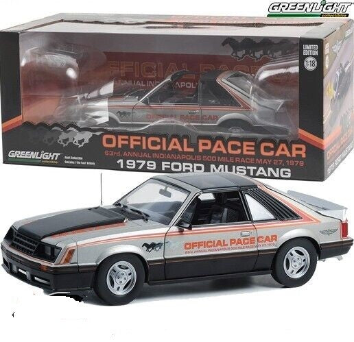 1979 Ford Mustang - 63rd Annual Indianapolis 500 Mile Race Official Pace Car- Greenlight 1/18 - 13599