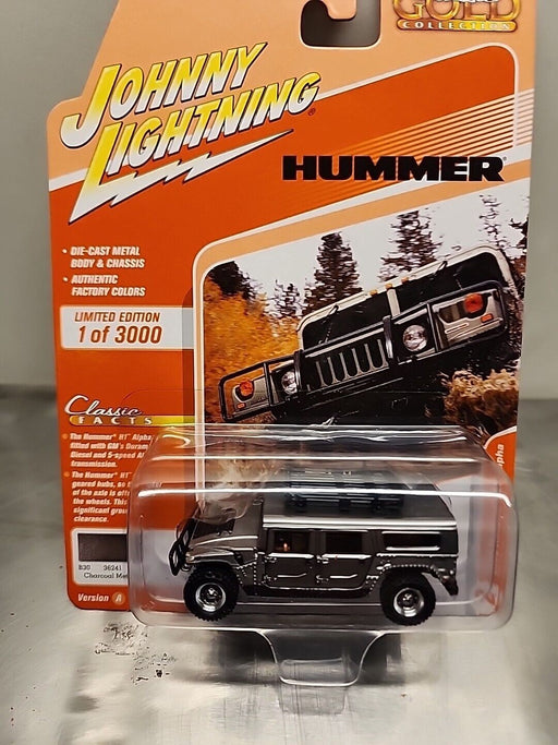 2006 Hummer H1 Alpha  Gray Metallic - Classic Gold 2021 Release 1 Set A Johnny Lightning 1:64 - JLCG024 AB -  Passion Diecast 