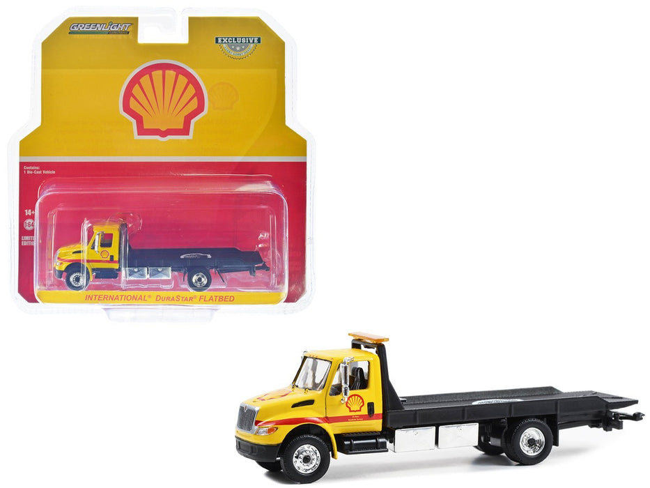 Shell Oil - International Durastar 4400 Flatbed Truck - Hobby Exclusive - 1/64 Greenlight - 30470