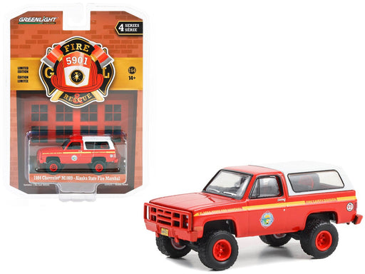 West Battalion -1984 Chevrolet M1009 - Alaska State Fire Marshal  - Fire & Rescue Series 4 -1/64 Greenlight - 67050 D