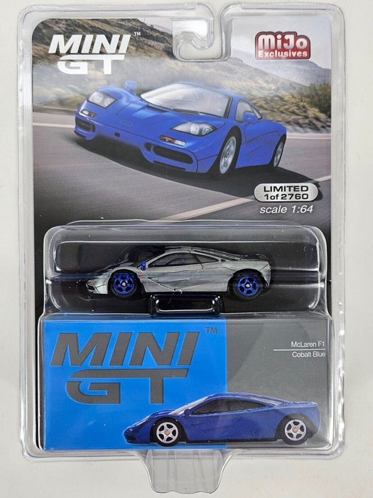 CHASE CAR McLaren F1 Cobalt Blue - Mini GT - 1:64 - MGT00629GR Passion Diecast