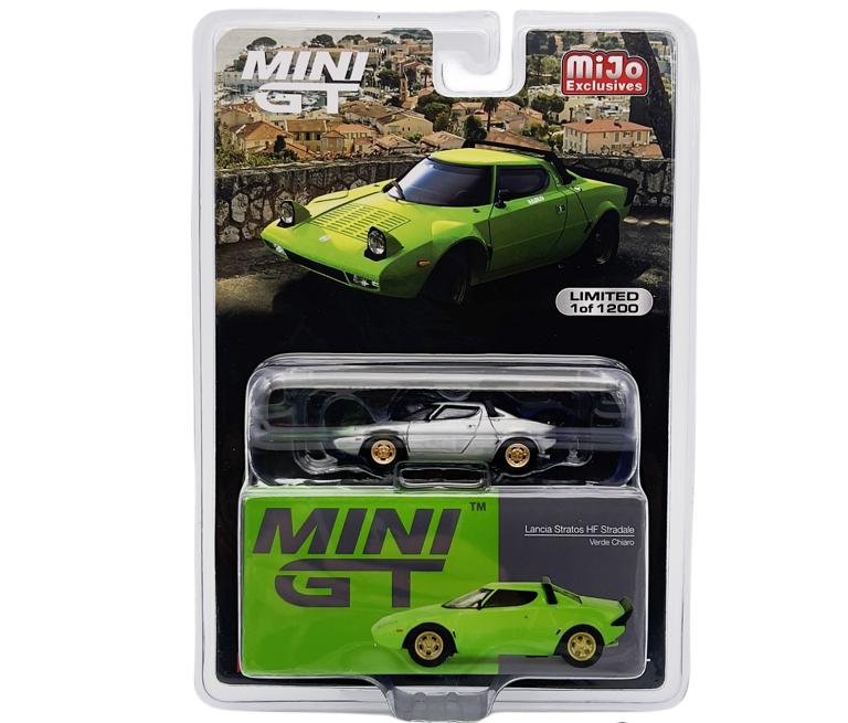 CHASE CAR Lancia Stratos HF Stradale Verde Chiaro - Mini GT - 1:64 - MGT00625GR Passion Diecast