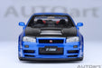Nissan Skyline GT-R (R34) Z-tune (Bayside Blue/Carbon) - Autoart - 77460 Passion Diecast