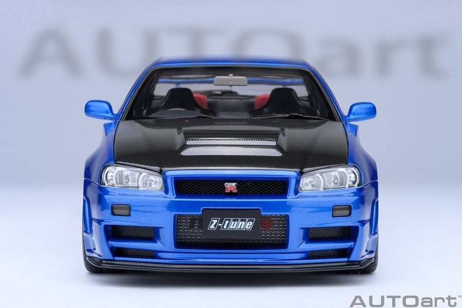 Nissan Skyline GT-R (R34) Z-tune (Bayside Blue/Carbon) - Autoart - 77460 Passion Diecast