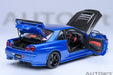 Nissan Skyline GT-R (R34) Z-tune (Bayside Blue/Carbon) - Autoart - 77460 Passion Diecast