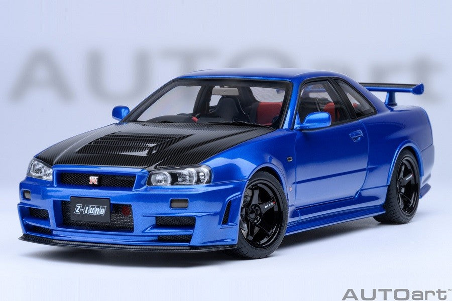 Nissan Skyline GT-R (R34) Z-tune (Bayside Blue/Carbon) - Autoart - 77460 Passion Diecast