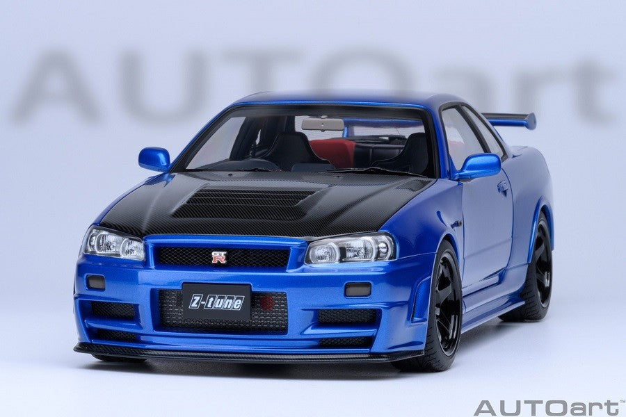 Nissan Skyline GT-R (R34) Z-tune (Bayside Blue/Carbon) - Autoart - 77460 Passion Diecast