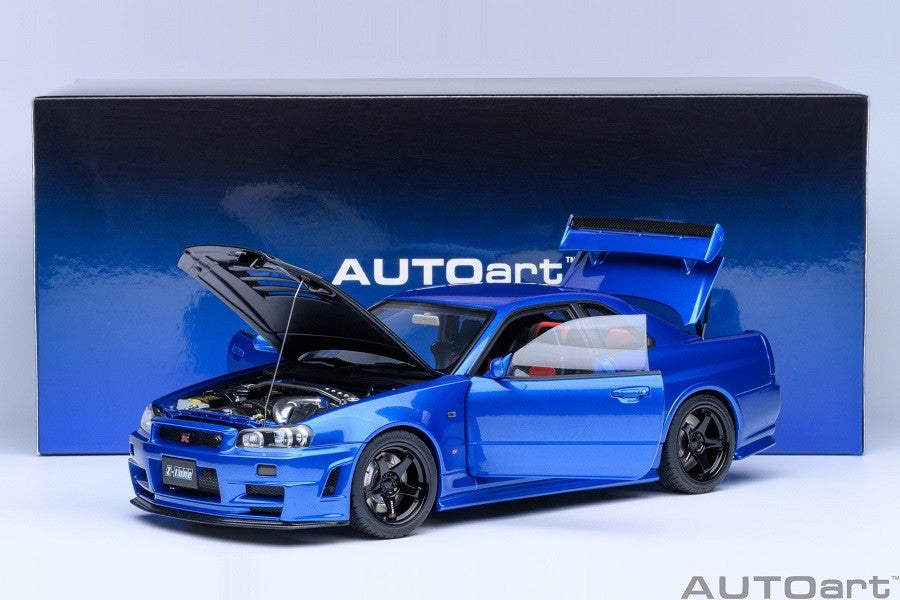 Nissan Skyline GT-R (R34) Z-tune (Bayside Blue/Carbon) - Autoart - 77460 Passion Diecast