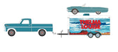 1966 Ford Thunderbird Convertible & 1967 Ford F-250 - Hollywood Hitch & Tow Series 13 - Greenlight - 1-64 - 31180 B