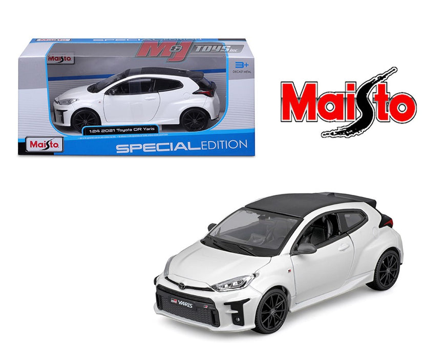 2021 Toyota GR Yaris - White - Special Edition - Maisto 1/27 - 32909 WH