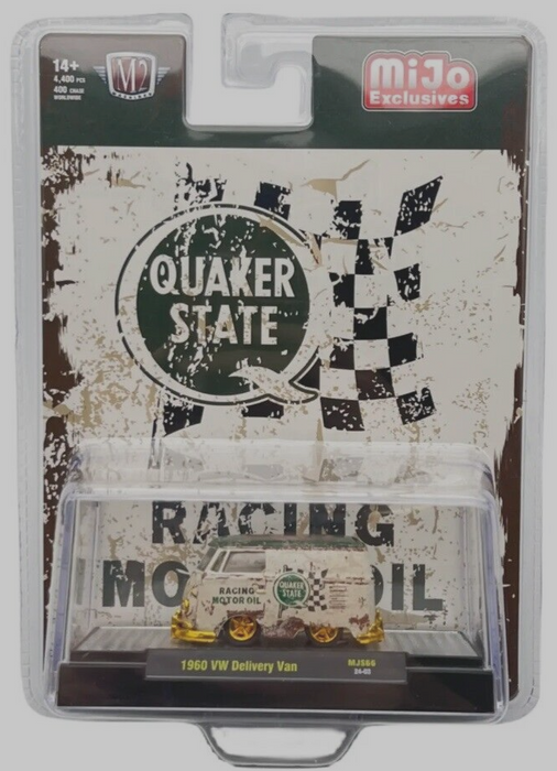 CHASE CAR 1960 Volkswagen Delivery Van QUAKER STATE OIL Limited 4,800 - Mijo Exclusives - M2 Machine - 1:64 - 31500-MJS66GR