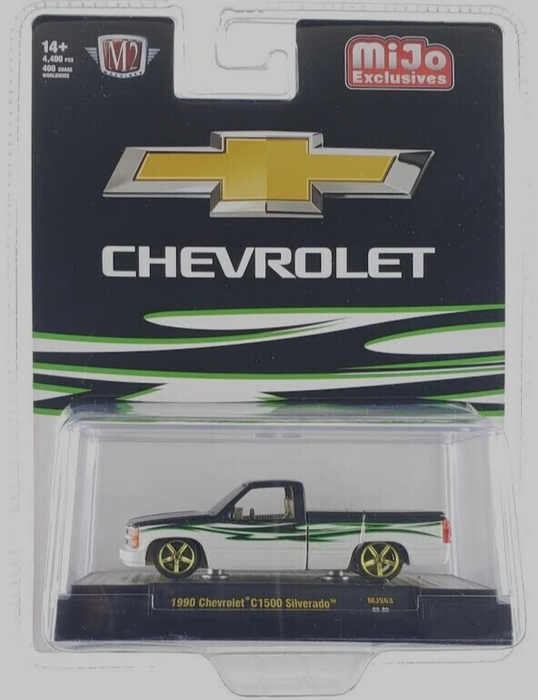 CHASE CAR 1990 Chevrolet C1500 Silverado Custom - Mijo Exclusives - M2 Machine - 1:64 - 31500-MJS63GR