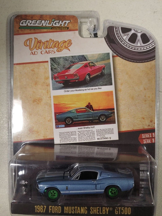 (Green Machine) 1967 Shelby GT500 - Vintage Ad Cars Series 9 - 1/64 Greenlight - 39130 C