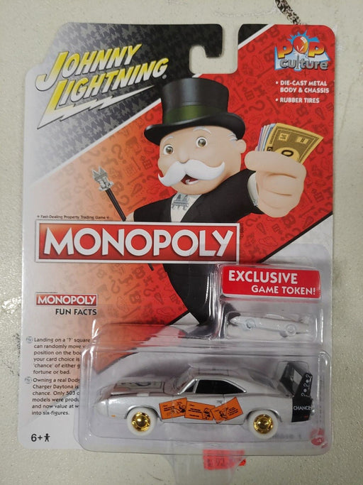 CHASE CAR Monopoly - 1969 Dodge Daytona in Orange - Chance - Johnny Lightning 1/64 - JLSP234GR