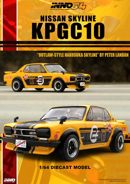 NISSAN SKYLINE 2000 GT-R (KPGC10) - INNO 64 - 1/64 - IN64-KPGC10-YL23 Passion Diecast