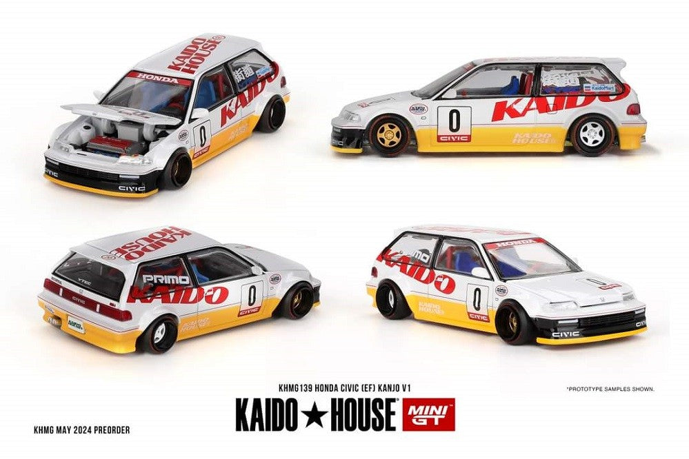 Kaido★House - Honda Civic (EF) Kanjo V1 - Mini GT - Mijo Exclusives - 1/64 - KHMG139 Passion Diecast