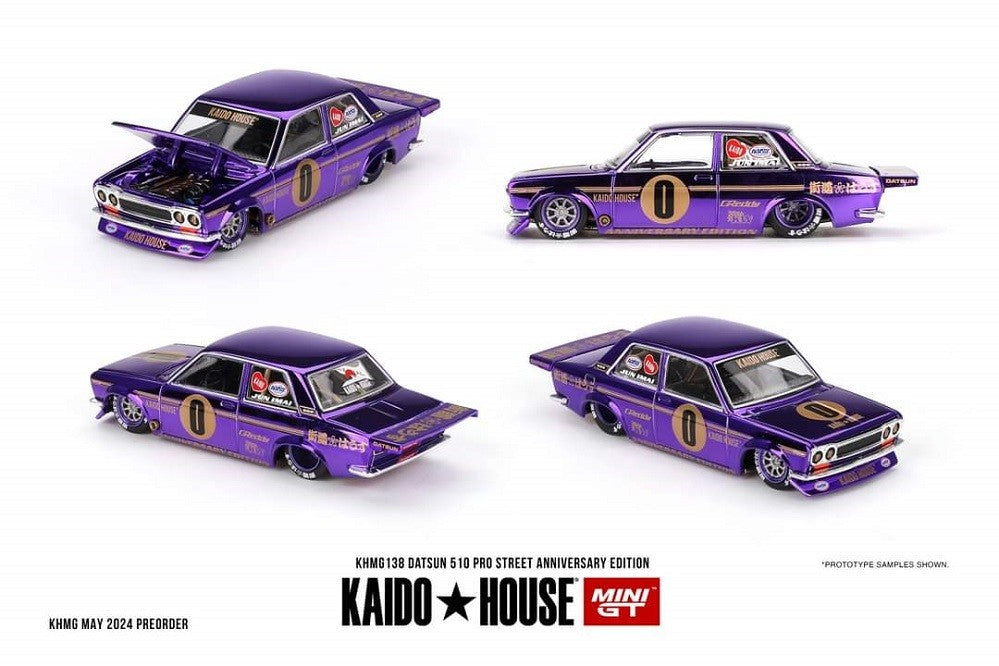 Kaido★House - Datsun 510 Pro Street Anniversary Edition - Mini GT - Mijo Exclusives - 1/64 - KHMG138 Passion Diecast