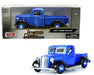 1937 Ford Pickup - Blue and Black - American Classics - Motormax 1-24 - 73233AC BLBK - Passion Diecast 