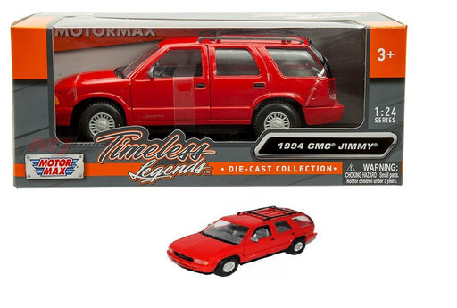 1994 GMC Jimmy - Red - Timeless Legends - Motormax 1-24 - 73206 RD - Passion Diecast 