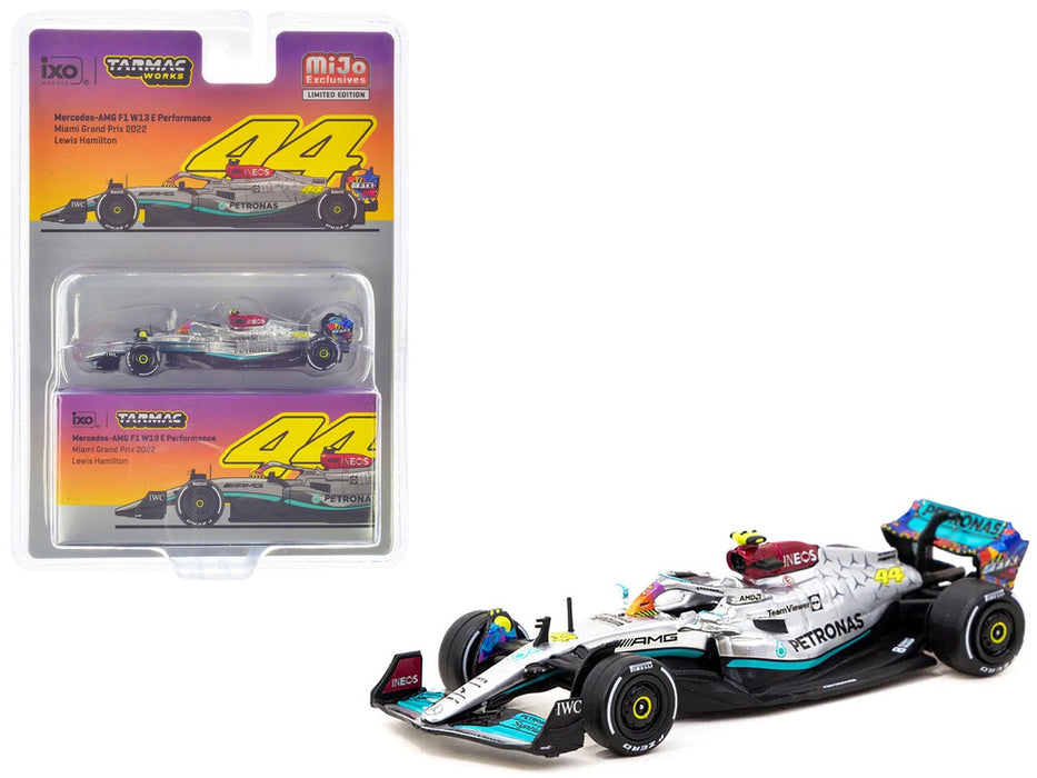 Mercedes-AMG F1 W13 E Performance Miami Grand Prix 2022 Lewis Hamilton - Tarmac Works - 1/64 - T64G-F044-LH2 Passion Diecast